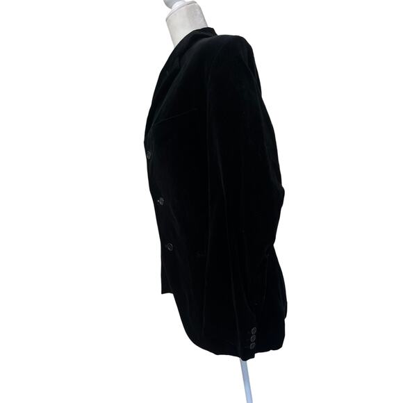 Mediterranean  mens Italian preppy goth faux velvet blazer jacket *no size tag* - Picture 5 of 10
